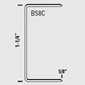 Bostitch B58C - 5/8 inch Leg 1-1/4 inch Crown Carton Closing Staple