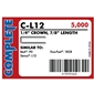 Complete C-L12 18 Gauge, 1/4