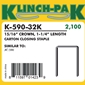 Klinch Pak - K-590-32  1 1/4 inch Staples - Case