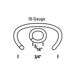 Bostitch RING16G110 3/4 inch Galvanized Sharp Point C Ring
