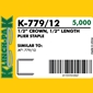 Klinch-Pak K-779/12 Galvanized Staples - 1/2 inch