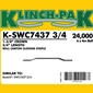 Klinch-Pak K-SWC7437 3/4 in. Roll Staples (4M)