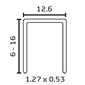 BeA 95/14 NK 1/2 inch Crown Staples - 9/16 inch