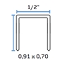 BeA 380/6 NK 1/2 inch Crown Staples - 1/4 inch