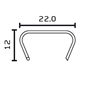 BeA SR15D Galvanized 3/4 inch D-Ring Sharp