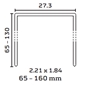 BeA 246/130 NK HZ 14 Gauge Staples - 5 3/8 inch