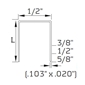 BEA SB103020 Type - 1/2 inch Staple - Case Pack