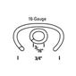 Bostitch RING16G110 3/4 inch Galvanized Sharp Point C Ring