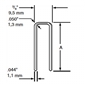 Complete C-M10 18 Gauge 7/16" Medium Crown Staples - 5/8 inch