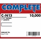 Complete C-N13 16 Gauge, 7/16" Medium Crown Staples