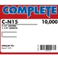 Complete C-N15 16 Gauge, 7/16" Medium Crown Staples