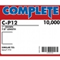 Complete C-P12 16 Gauge 1" Wide Crown Staples - 7/8 inch