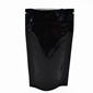 5 x 8 x 2.5"BG 5mil Black Foil Child Resistant Stand Up Pouch