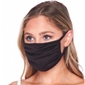 Cloth Face Mask with Filter Pocket - Black