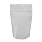 4oz (110g) Stand Up Pouch Zip Pouches – Matte White with Valve