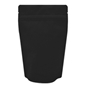 8oz (225g) Stand Up Pouch Zip Pouches – Matte Black with Valve
