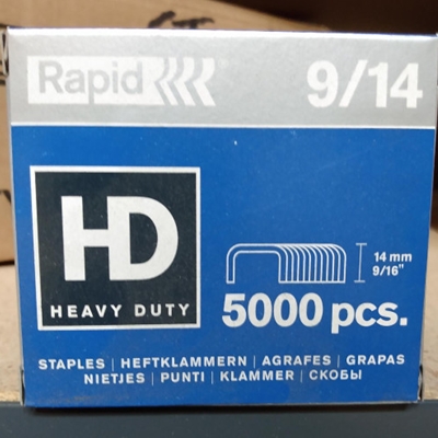 RAPID 9/17 STAPLES 4 x Boxes of 1000 