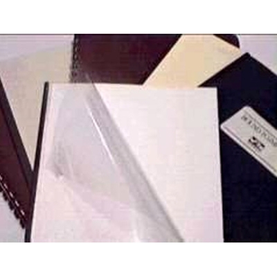 Clear Plastic Binding Covers 10 Mil 8-1/2 x 11 100/Pack Letter Glossy with Square Corners for Reports - Unpunched