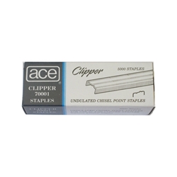 Ace 70001 1/4 inch Undulated Staples - 5 Pack