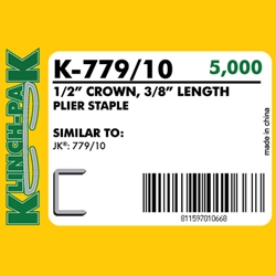 Klinch-Pak K-779/10 3/8 inch Galvanized Staples