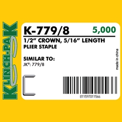 Klinch-Pak K-779/8 Galvanized Staples - 5/16 inch