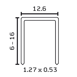 BeA 95/14 NK 1/2 inch Crown Staples - 9/16 inch