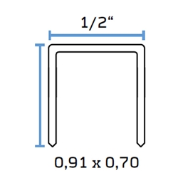 BeA 380/8 NK 1/2 inch Crown Staples - 5/16 inch