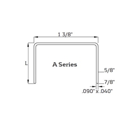 BEA A34 A-Crown Carton Staples 3/4 inch - Case Pack