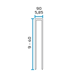 BeA 90/21 NK 1/4 inch Crown Staples - 1/2 inch