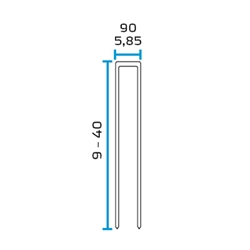 BeA 90/18 NK 1/4 inch Crown Staples - 3/4 inch