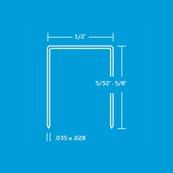 BeA 80/8 NR 1/2 inch Crown Stainless Steel Staples - 5/16 inch - Case