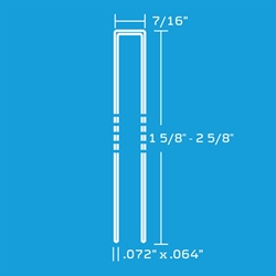 BeA 180/63 NK HZ 15 Gauge Staples - 2 1/2 inch