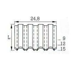 BeA W15 BK 1 inch Crown Corrugated Fastener - 5/8 inch