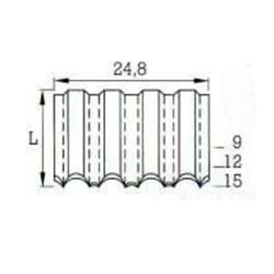 BeA W15 BK 1 inch Crown Corrugated Fastener - 5/8 inch