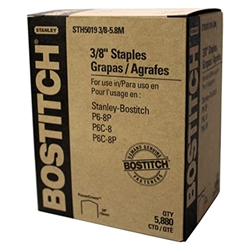 Bostitch STH5019 3/8 inch PowerCrown Staples - Carton