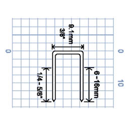 Complete A-11-08 22 Gauge Fine Wire Staples - 5/16 inch