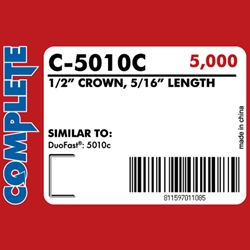 Complete C-5010C 20  Gauge Duo-Fast 50 Type Staples - 5/16 inch- Case