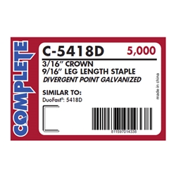 Complete - C-5418D-GOLD - DF 54 9/16 inch Gold Crown Staples