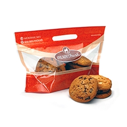 12 X 7 ½ X 3 3/4 Bottom Gusset Grab-N-Go Fresh Baked Cookie Pouch