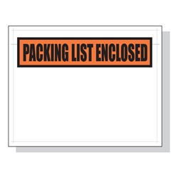 7 x 5.5 Printed Packing List Envelope