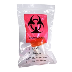 8 x 10 2mil Zip Top Biohazard Specimen Bags