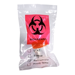 8 x 10 2mil Zip Top Biohazard Specimen Bags
