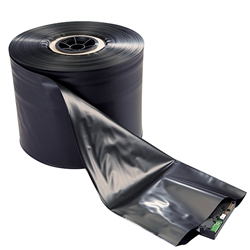 4Mil Black Conductive Tubing - 4" x 750 Ft Roll