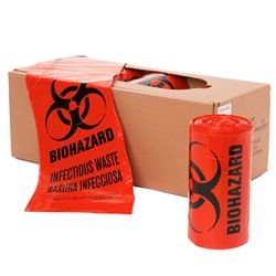 24 x 24 1.3mil Biohazard Waste Liners