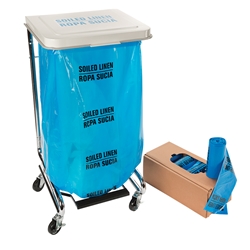 30 x 43 1.3mil Blue Soild Linen Waste Liners