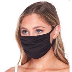 Cloth Face Mask with Filter Pocket - Black
