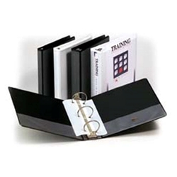 3-RING Clear Overlay Binders 3/4 inch Capacity - round ring
