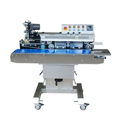 FRS-1120W Stainless Steel Tilt Head Horizontal Band Sealer with Color Ribbon Printing