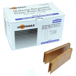 Spotnails 5620PG-10M 16 Gauge Intermediate Crown Staples - 5/8 inch